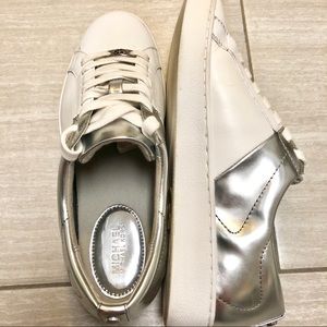 Michael Michael Kors white&silver women’s sneakers